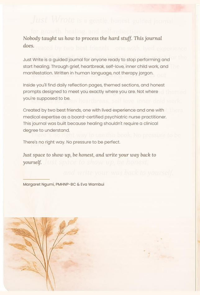 Just Write: A Guided Journal for Growth, Healing & Self-Discovery